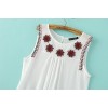 TE6605HPG New style embroidery five-pointed stars sleeveless tops