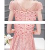 TE8823DDLY New style lace sweet empire waist short sleeve dress