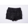 TE9111LLYG Europe fashion joker sequins sexy lace shorts