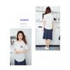 TE913XMT Vintage fresh ramie cotton short sleeve tops with skirt