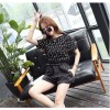 TE9523BOOT Korean fashion shivering tops with wide leg shorts