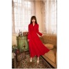 TE9883LMDS Literature and art vintage gentlewomen long sleeve maxi dress