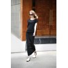 TE2216ALFS Europe fashion fake two piece tight hip slim maxi dress