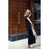 TE2216ALFS Europe fashion fake two piece tight hip slim maxi dress