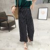 TE5266QBY New style good-looking dot wide leg chiffon pants