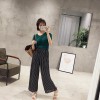 TE5266QBY New style good-looking dot wide leg chiffon pants