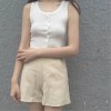 TE797XBB Summer new style buttons slim sleeveless knitting tops