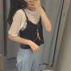 TE798XBB Summer new style joker tassel knitting vest