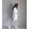 TE6438YZS Preppy style gentlewomen lace tassel loose dress