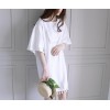 TE6438YZS Preppy style gentlewomen lace tassel loose dress