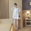 TE8810SYM Interest cartoon embroidery organza maternity dress