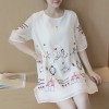 TE8810SYM Interest cartoon embroidery organza maternity dress