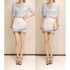 TE8810YYFS Temperament two pieces tight hip dress