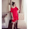 TE8855SYM Flouncing loose slim maternity dress