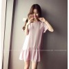 TE8855SYM Flouncing loose slim maternity dress