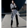 TE1547GJWL Korean fashion stripes long sunscreen shirt