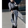 TE1547GJWL Korean fashion stripes long sunscreen shirt