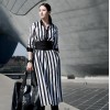 TE1547GJWL Korean fashion stripes long sunscreen shirt