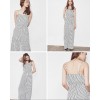 TE3050YZS Europe fashion stripes casual empire waist wide leg jumpsuit