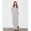 TE3050YZS Europe fashion stripes casual empire waist wide leg jumpsuit