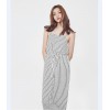 TE3050YZS Europe fashion stripes casual empire waist wide leg jumpsuit