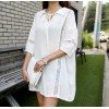 TE6439YZS Hollow out lace lacing breast batwing sleeve maternity dress