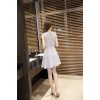 TE9288WMSS Korean fashion splicing slim sexy sleeveless dress