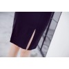 TE9311WMSS Slit slim waist tight hip suspender dress