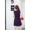 TE9312WMSS Sleeveless bowknot slim A-line dress