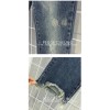 TE5080DDFS New style abrade bottom irregular tassel bell-bottoms jeans