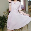 TE649YRYY Japanese fashion sweet two side wear lacing bowknot stripes dress