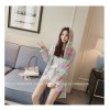 TE6742YRYY Loose slim fashion colorful stripes sunscreen coat