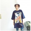 TE6456YZS New style loose cartoon print half sleeve t-shirt dress