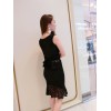 TE7155YES Short sleeve lace tops with fishtail skirt