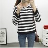 TE6640BYZJ Korean fashion joker stripes preppy style long sleeve t-shirt