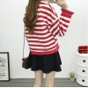 TE6640BYZJ Korean fashion joker stripes preppy style long sleeve t-shirt