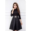 TE8270CVCV Autumn new style empire waist wide hem fashion dress