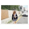 TE9952WJYS Korean fashion stripes loose long sleeve shirt