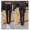 TE1889HLNK Korean fashion elastic slim pencil leggings