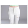 TE1896HLNK Elastic slim holes pencil leggings