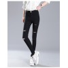 TE1896HLNK Elastic slim holes pencil leggings