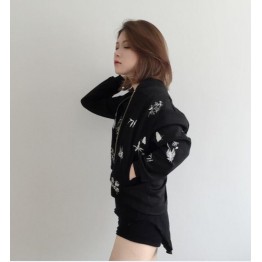 TE674YRYY Autumn new style embroidery stand collar baseball short coat