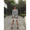 TE690YRYY Autumn new style oversize stripes pullover sweatshirt