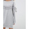 TE8752MRFS Tassel round neck long sleeve fleece dress