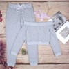 TE8755MRFS Europe fashion off shoulder boat neck short fleece with pants