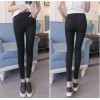 TE925HLNK Slim spandex holes ninth pencil leggings