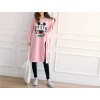 TE1506GJWL Loose casual comfortable joker cartoon print long t-shirt