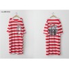 TE1507GJWL Loose casual comfortable print stripes long t-shirt dress