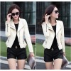 TE8801JMSJ 2016 autumn trendy short locomotive leather jacket