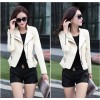 TE8801JMSJ 2016 autumn trendy short locomotive leather jacket